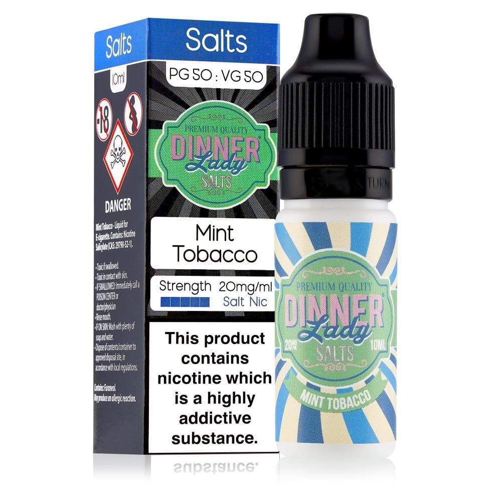 Shop Mint Tobacco Nic Salt E-liquid by Dinner Lady | Free Delivery Love Vaping Shop Mint Tobacco Nic Salt E-liquid by Dinner Lady | Free Delivery Love Vaping