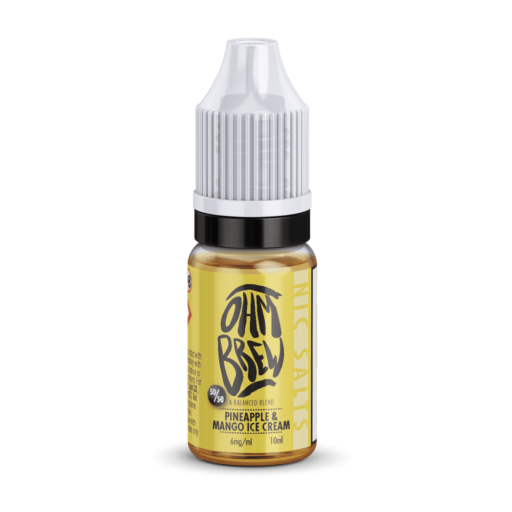 Pineapple and Mango Ice Cream Nic Salt E-liquid by Ohm Brew