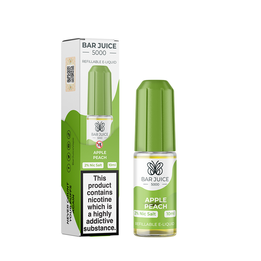 Bar Juice Apple Peach Nic Salt Elf Bar E-Liquid 10mg 10ml