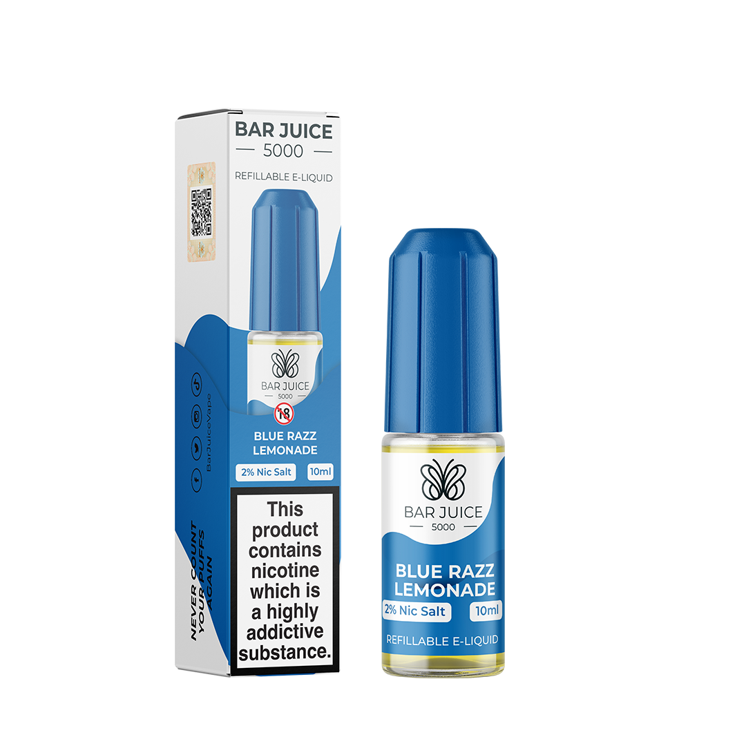 Bar Juice Blue Razz Lemonade Nic Salt Elf Bar E-Liquid 10mg 10ml