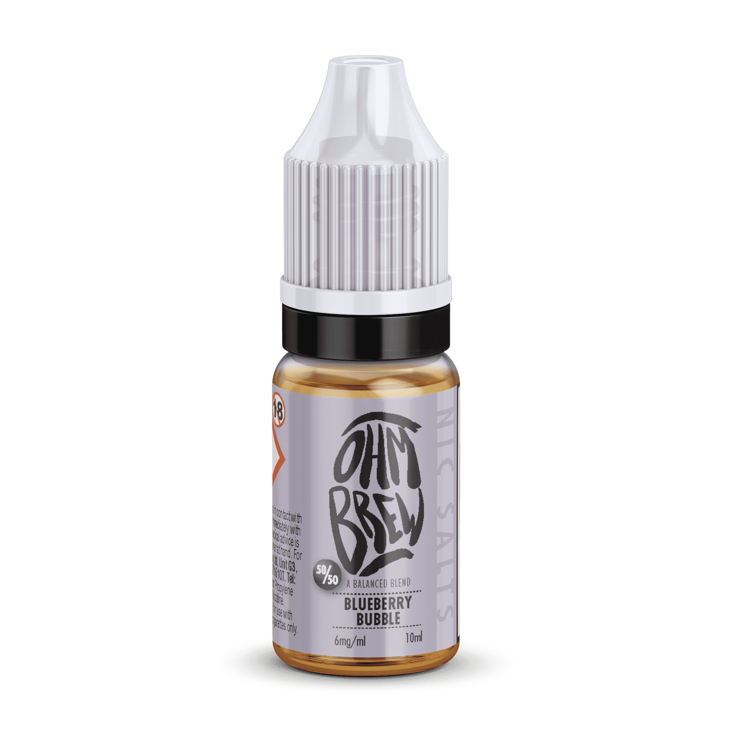 Blueberry Bubble Nic Salt E-liquid by Ohm Brew