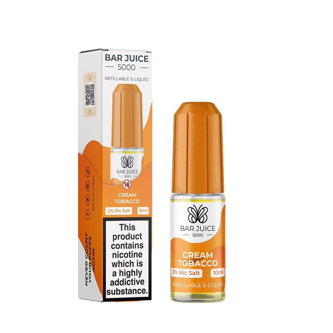 Bar Juice Cream Tobacco Nic Salt Elf Bar E-Liquid 20mg 10ml