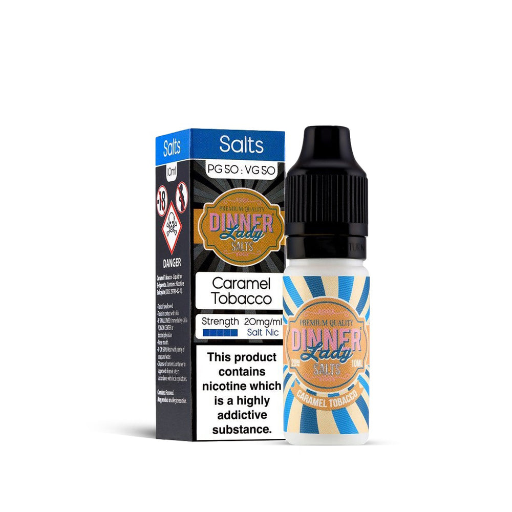 Shop Caramel Tobacco Nic Salt E-liquid by Dinner Lady | Free Delivery