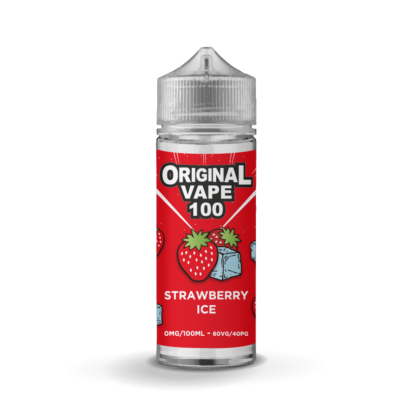 Strawberry Ice 100ml E-liquid by Original Vape 100