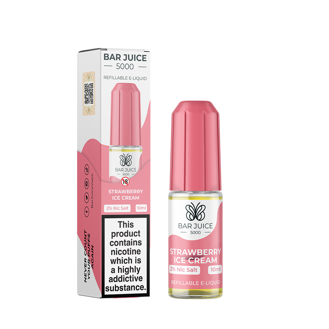 Bar Juice Strawberry Ice Cream Nic Salt Elf Bar E-Liquid 10mg 10ml