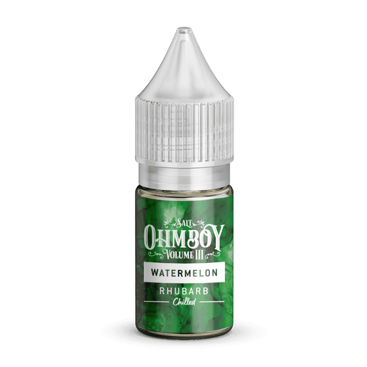 Watermelon Rhubarb Nic Salt E-liquid by Ohm Boy