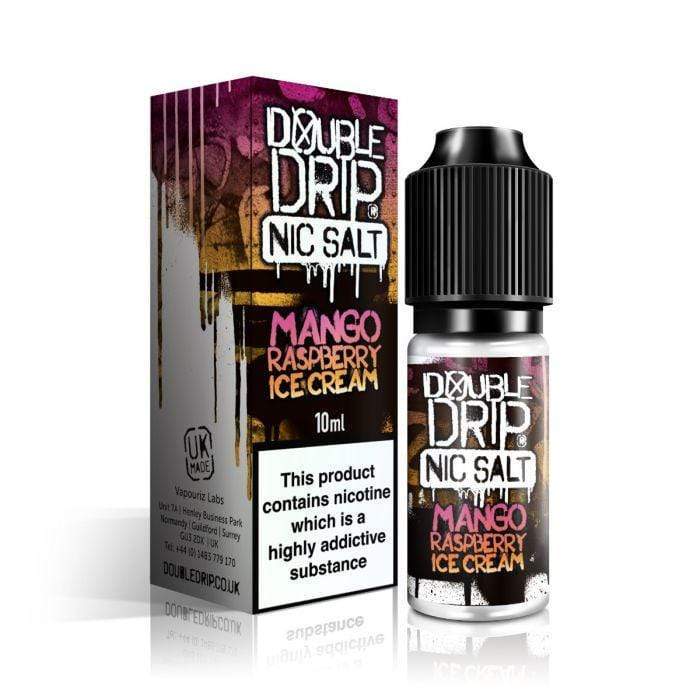 Mango Raspberry Ice Cream Nic Salt E-liquid by Double Drip