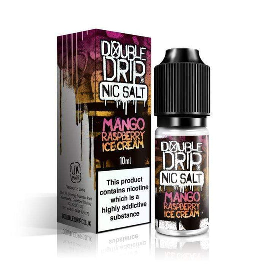 Mango Raspberry Ice Cream Nic Salt E-liquid by Double Drip