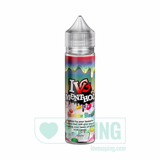 Rainbow Blast Short Fill eLiquid by IVG Menthol